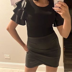 Akira leather skirt